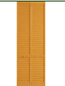 36 in. x 96 in. Louver Pine Golden Oak Plantation Interior Closet Bi-fold Door