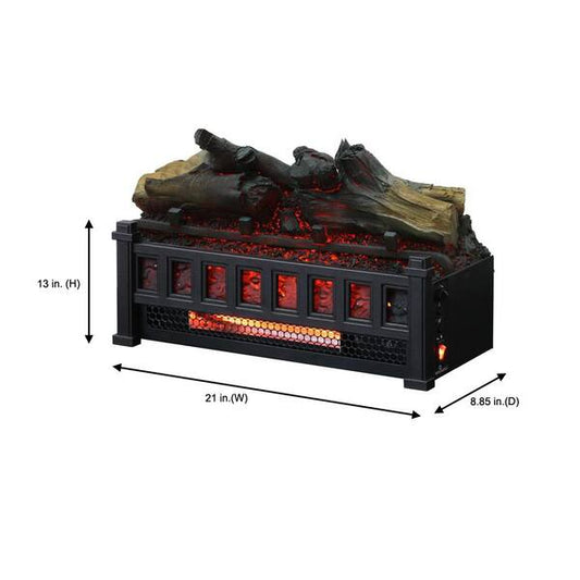 Barkridge 20.5 in. Infrared Electric Fireplace Log Set Heater