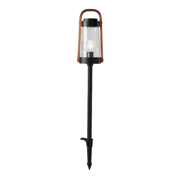Oakman Low Voltage Black_Copper LED Path Light with Clear Water Glass