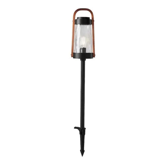 Oakman Low Voltage Black_Copper LED Path Light with Clear Water Glass
