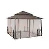 Hampton Bay Replacement Netting Outdoor Patio for 12 ft. x 12 ft. Harbor Gazebo