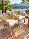 Silla de Terraza en Mimbre – Diseño Natural y Confort