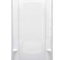 Sterling STORE+ 48 in. W x 72.6 in. H 1 -Piece Direct-to-stud Back Shower Wall in White 72322700-0 - The Home Depot