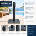 Base para Paraguas de Patio – Acero