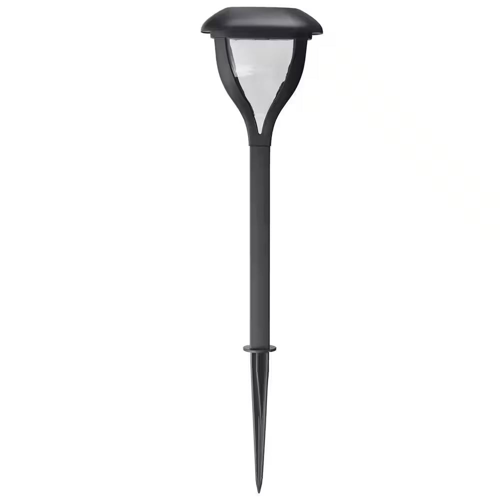 Por unidad Hampton Bay Tallulah Falls Black Solar Integrated LED Weather Resistant Path Light