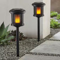 Hampton Bay Luz LED solar Ambrose para exteriores, 6 lúmenes, color negro