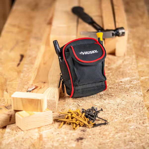 Husky Bolsa para cinturón de herramientas con clip de 4,5 pulgadas