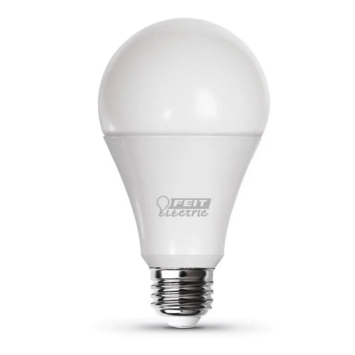 Bombilla incandescente Feit Electric de 150 W A21 de tres vías, línea A, E26 (mediana), blanco suave, x2 unid. - Cueva de Machos 2.0