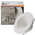 Commercial Electric6 in. White Low Glare Integrated Integrated LED Recessed Light Trim 670 Lumens 3000K Soft White Kitchen Bedroom Office - Cueva de Machos 2.0