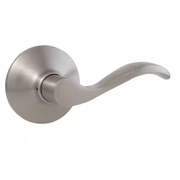 Desafiante Manilla para puertas de pasillo y armario de níquel satinado de Nápoles