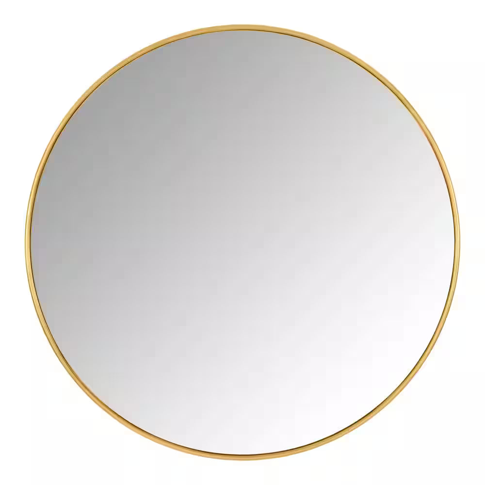 Home Decorators Collection Medium Round Gold Classic Accent Mirror (24 in. Diameter)