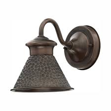 Essen 6.75 in. Antique Copper 1-Light Outdoor Line Voltage Wall Sconce with No Bulb Included