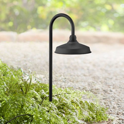 Lámpara solar para exteriores Hampton Bay Covington LED negra mate - Cueva de Machos 2.0