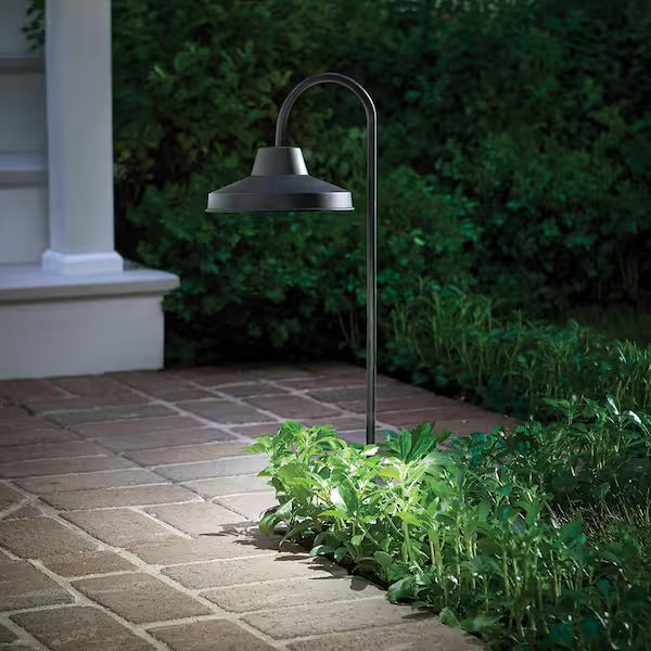 Lámpara solar para exteriores Hampton Bay Covington LED negra mate