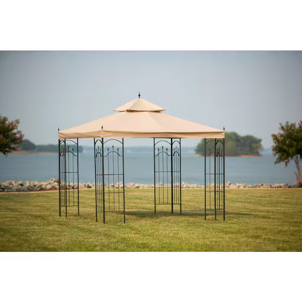 Hampton Bay Replacement Canopy Outdoor Patio for 10 ft. x 10 ft. Arrow Gazebo