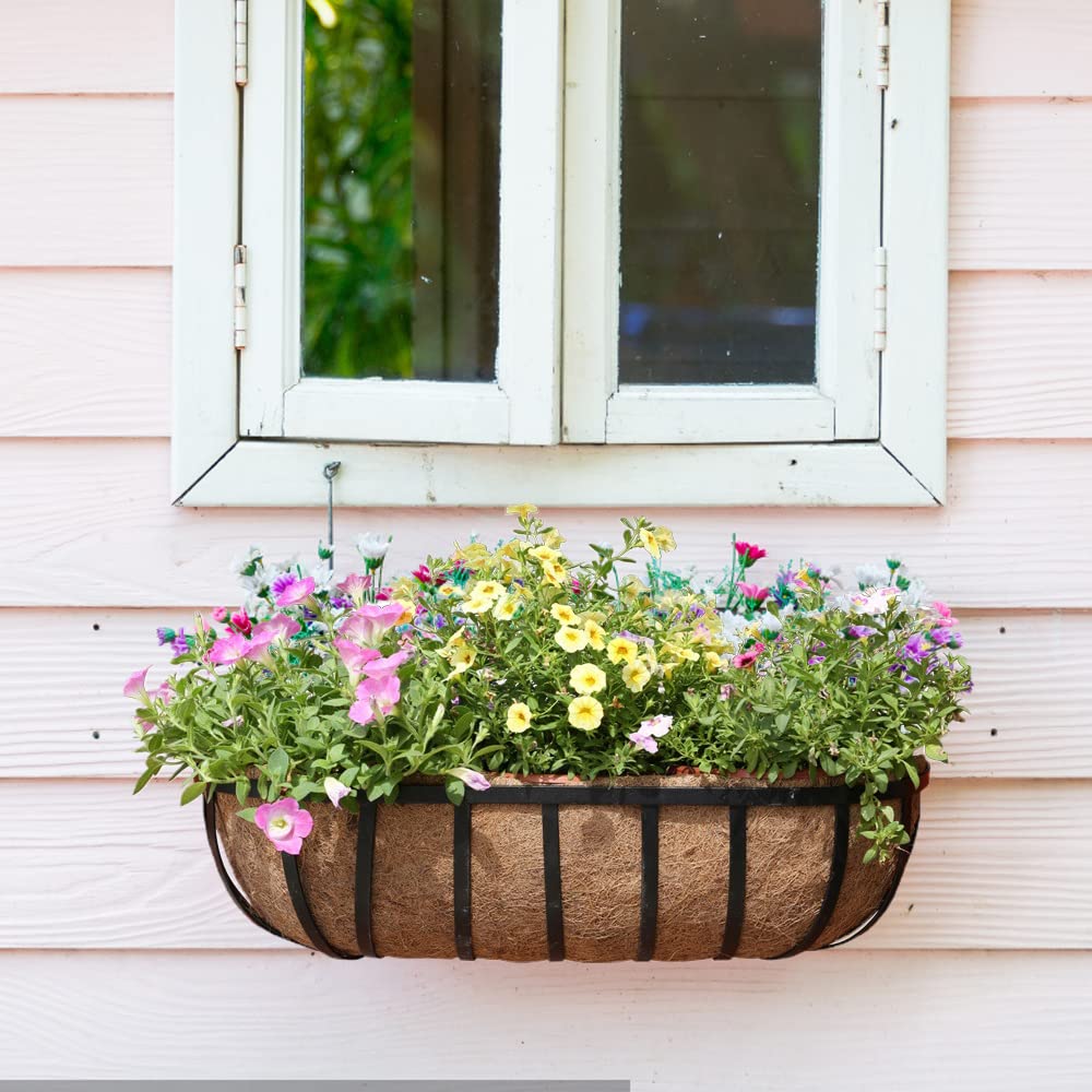 Vigoro Revestimiento moldeado de coco de 36 pulgadas x 8 pulgadas - Cueva de Machos 2.0