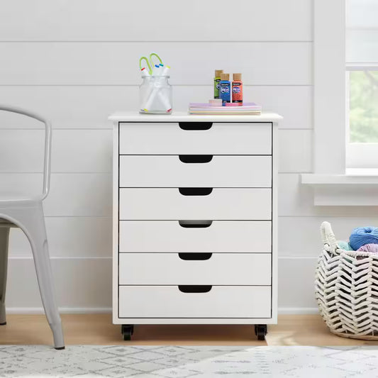 CARRITO STYLEWELL CRAFT DE 6 CAJONES - BLANCO